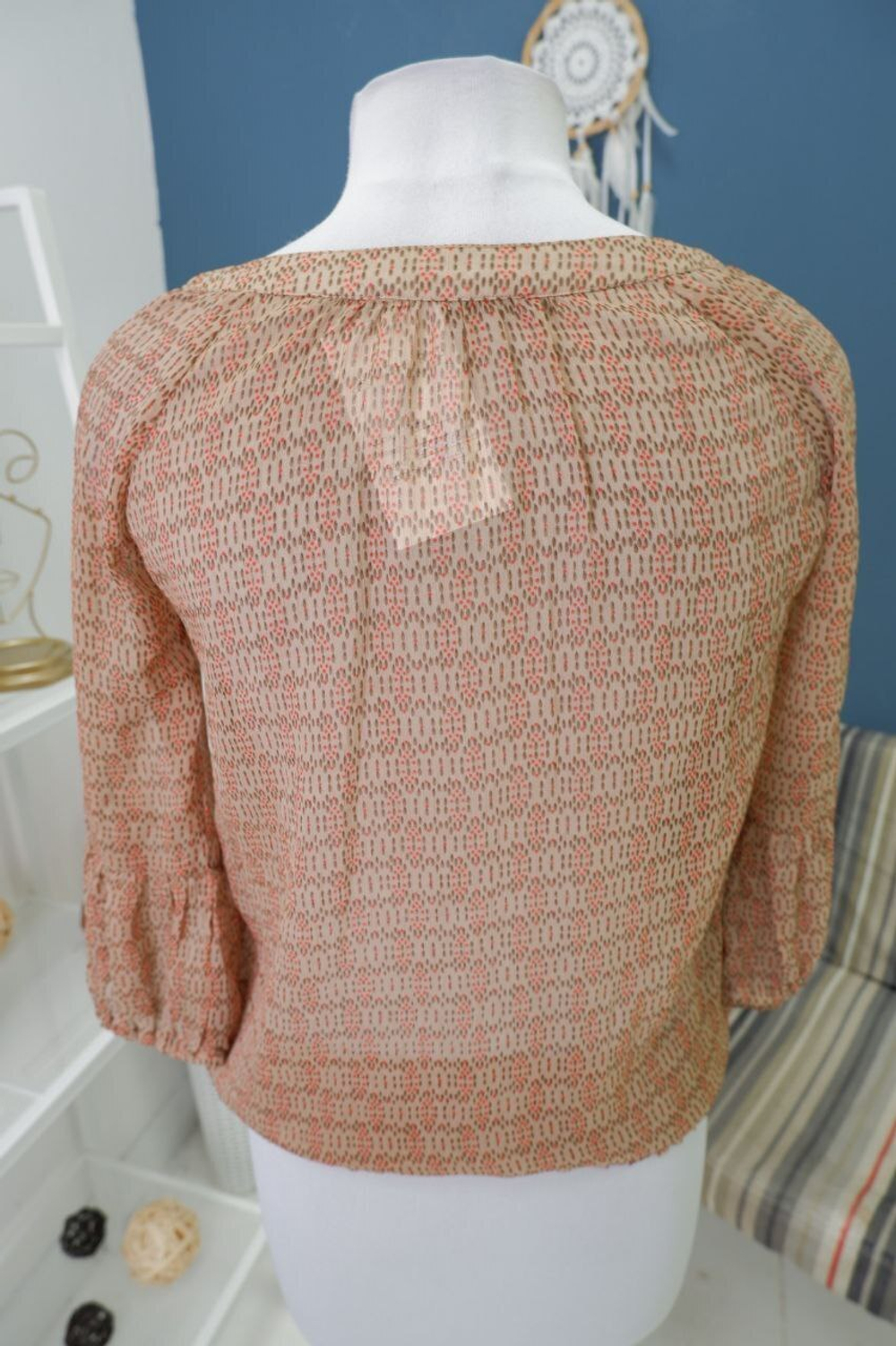 Блуза Clockhouse с принтом 46 размер