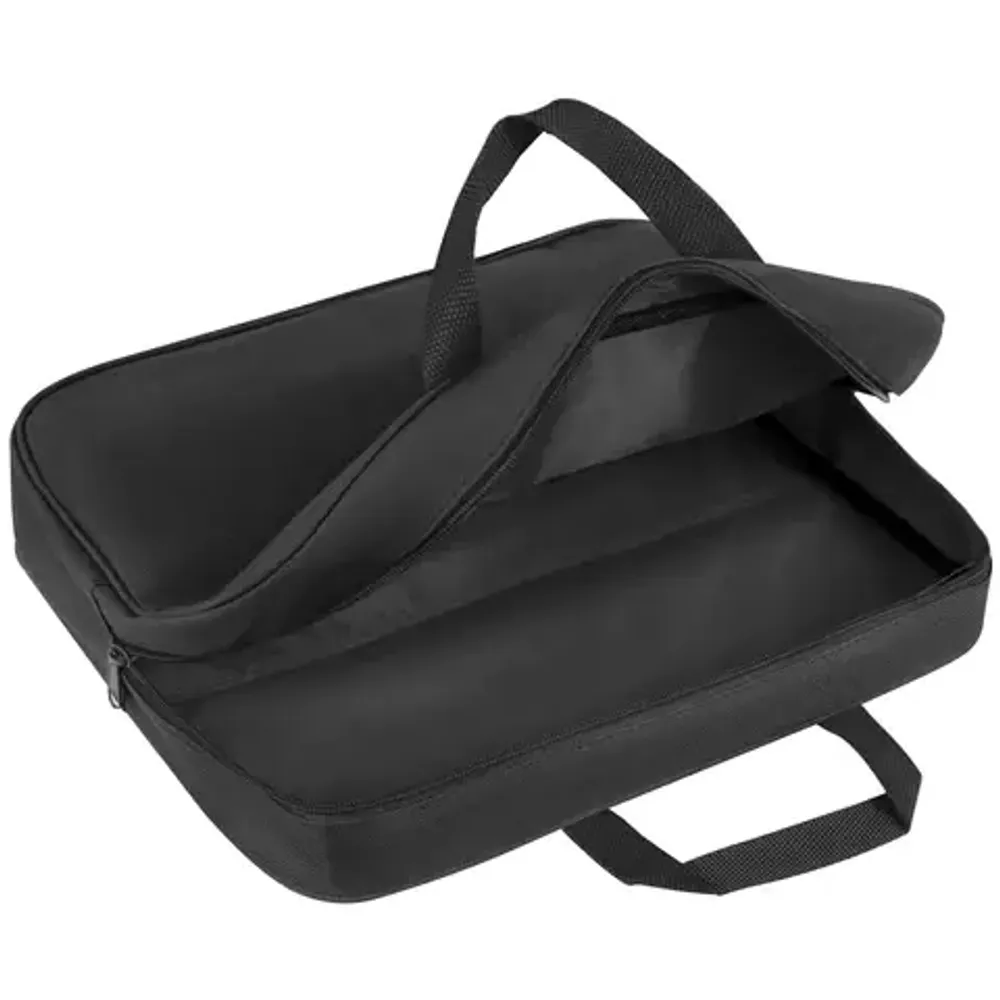 Папка с ручками А4, Staff, широкая, Черный, ткань, молния