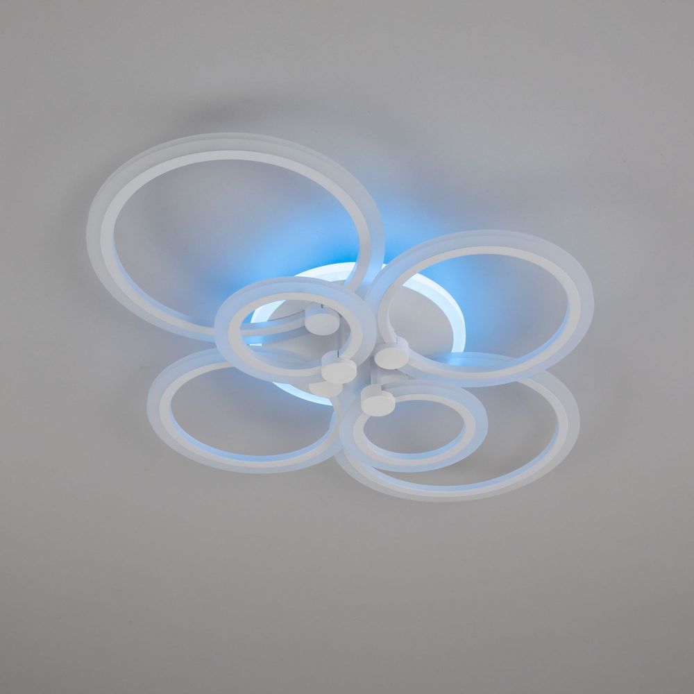 Citilux Сента CL237B160E RGB Люстра с пультом Белая