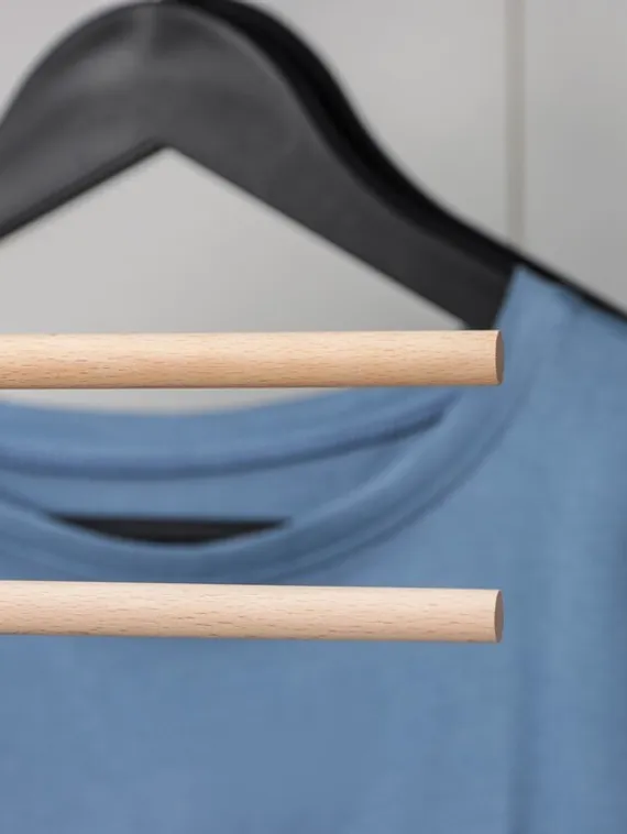 Вешалка для брюк и юбок SAVANNA Wood, 2 перекладины, 36×21,5×1,1 см, цвет розовый