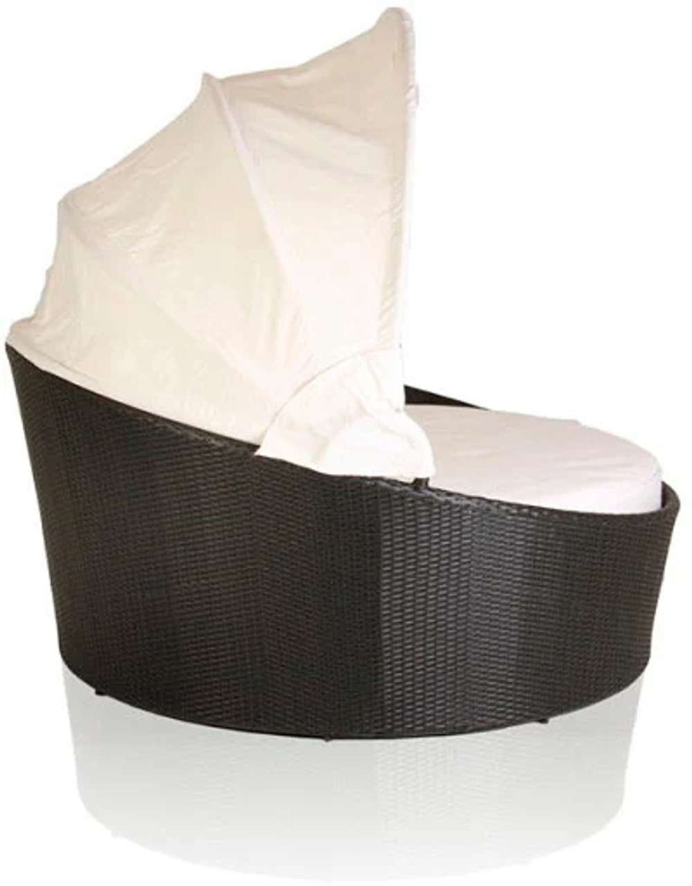 Шезлонг-диван круглый из искусственного ротанга