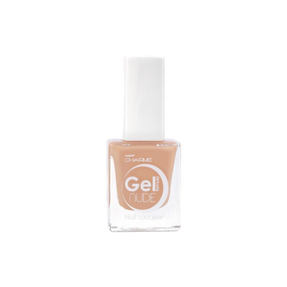 Charme Лак для ногтей «Gel Nude» тон-105 Карамельный Кекс 10мл
