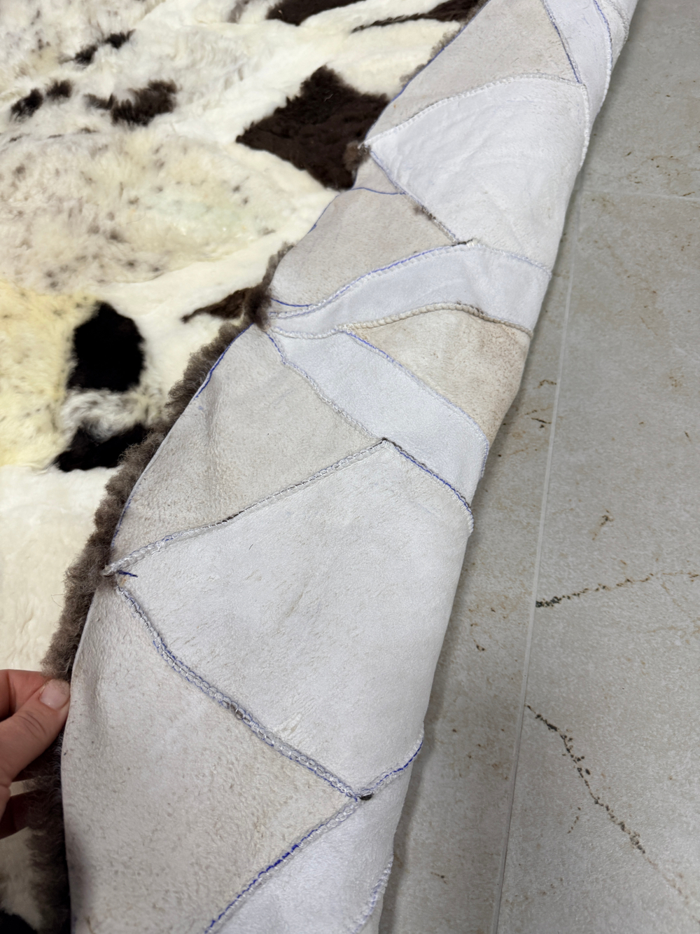 Ковер шкура натуральная овчина меховой