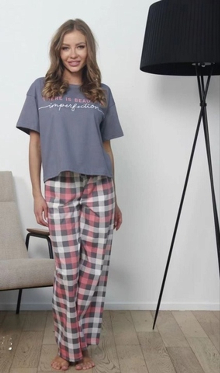[m]Пижама жен. б/в штаны+футболка 10061