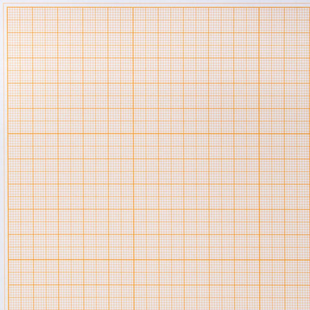 Бумага масштабно-координатная (миллиметровая), папка А4, оранжевая, 10 листов, 65 г/м2, STAFF, 113484