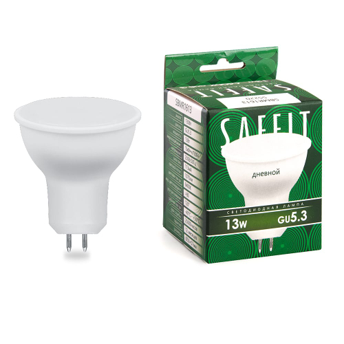 Лампа светодиодная LED SAFFIT SBMR1613 MR16 13W GU5.3 6400K 230v 1070Лм