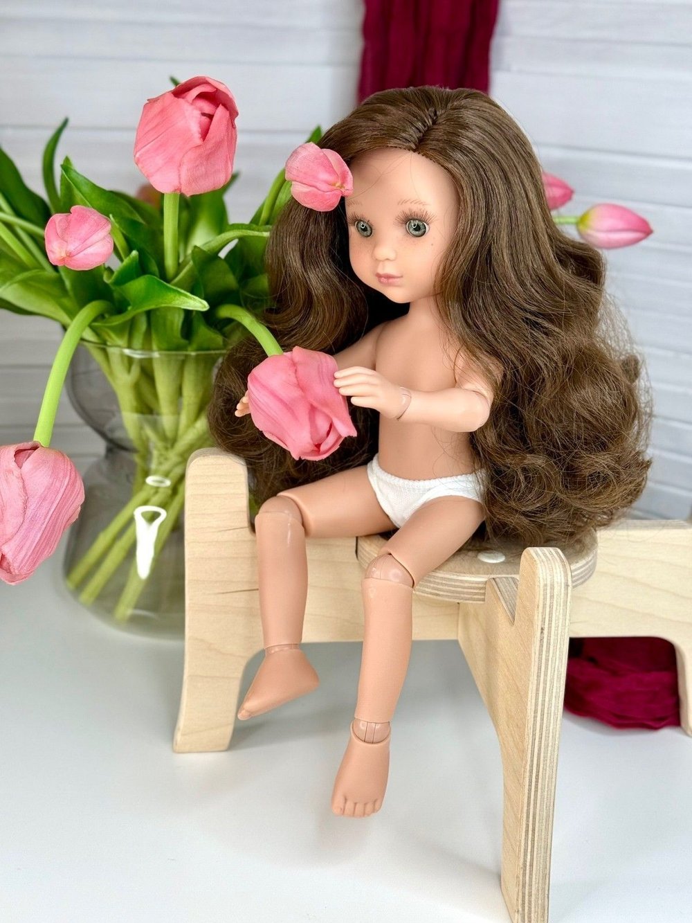 Кукла BERJUAN виниловая шарнирная 35см Ева (4820A7)