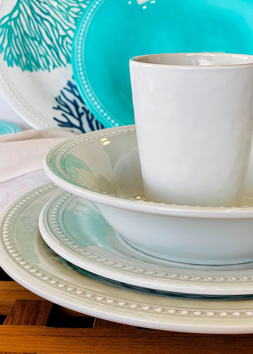 Яхтенный Небьющиеся десертные тарелки HARMONY PEARL, 6 шт