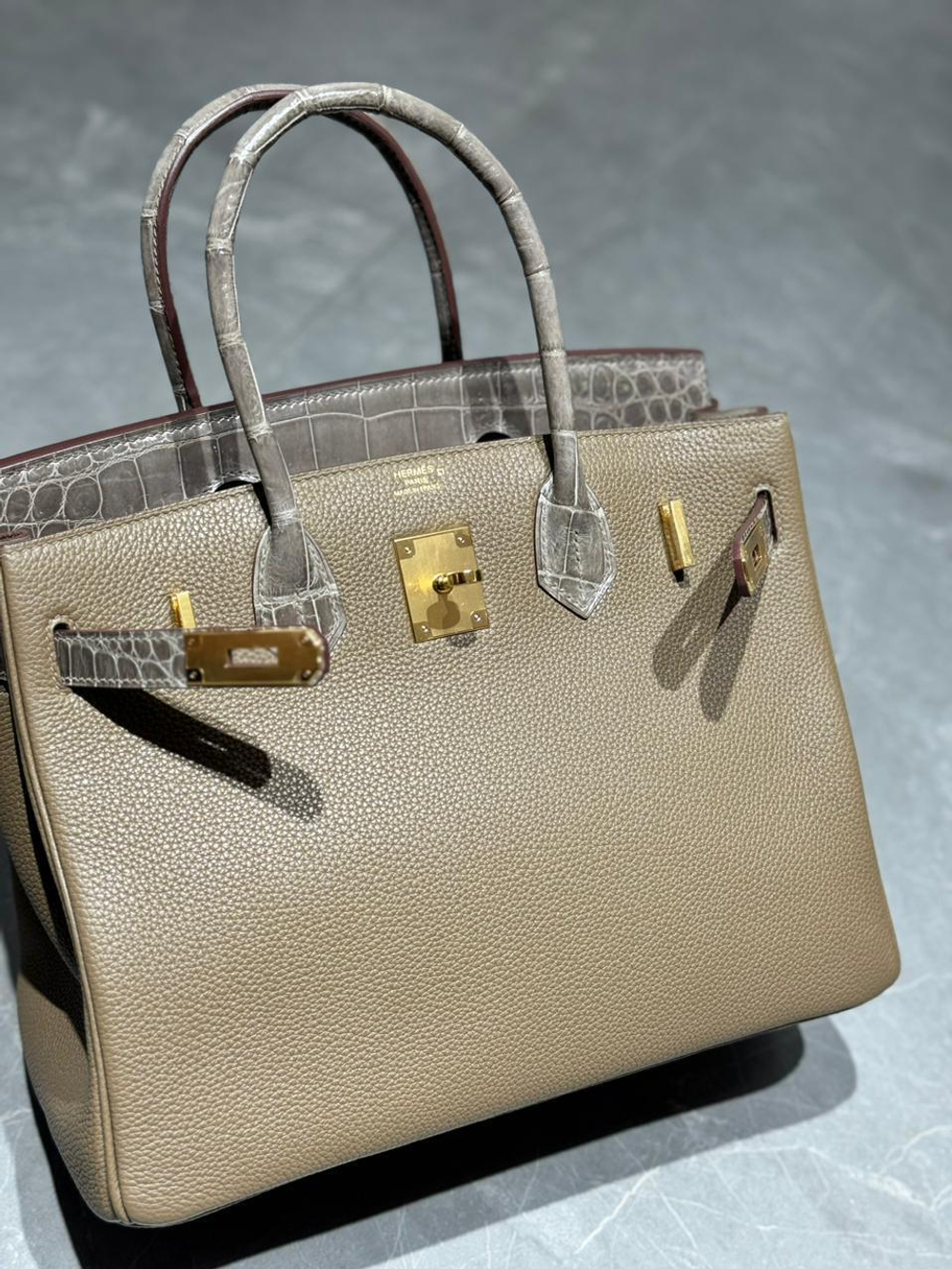 Сумка Hermes из кожи крокодила 30 см, арт. 468071834