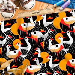 Ткань Барби абстактные гуси