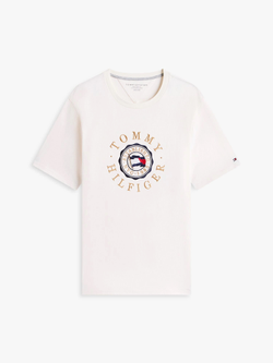 Футболка Tommy Hilfiger Circle Flag Logo Ivory Petal