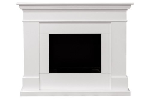 Каминокомплект California - Белый (Глубина 380) с очагом Cassette 400 NH