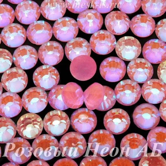 ЛС Стразы холодной фиксации, Розовый Неон АБ