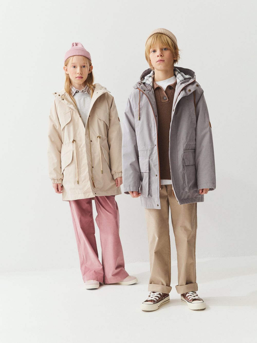 Парка демисезонная "Беж" 7+