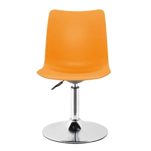 Стул регулируемый пластик COLOR SH25 chrome/Orange P150U