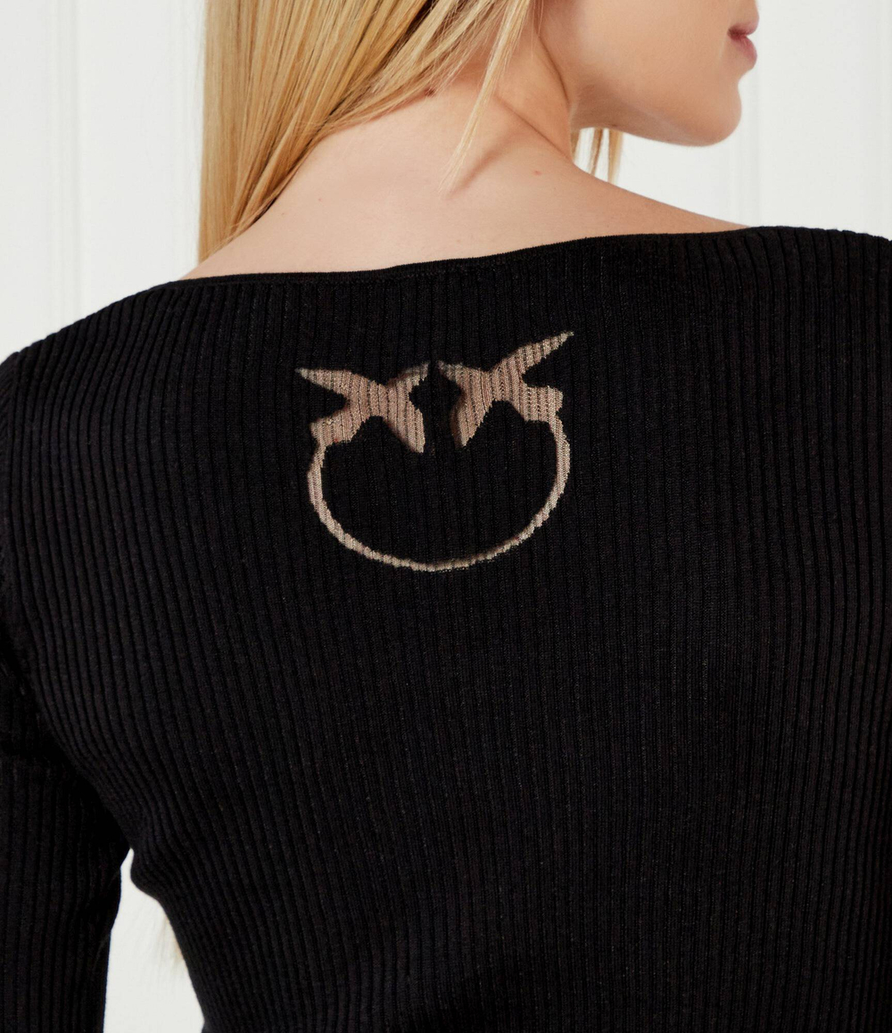 Шелковый кардиган ASSIA Pinko - черный(104810 A1KW)