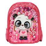 Ранец для девочки Панда В ЦВЕТАХ 38*30см