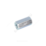 Гайка удлиненная стальная оц М20х60 к.п. 5 шестигранная DIN 6334 .