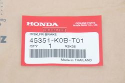 45351-K0B-T01. DISK, FR. BRAKE (SUNSTAR)