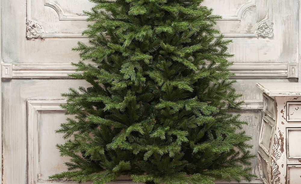 Елка Половинка «Графская» пристенная-угловая (литая+пвх) 150 см / 1.5 м