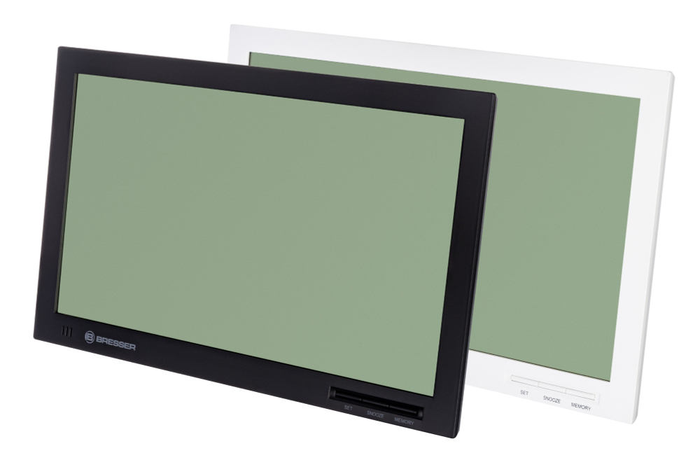 Метеостанция (настенные часы) Bresser MyTime Jumbo LCD, белая