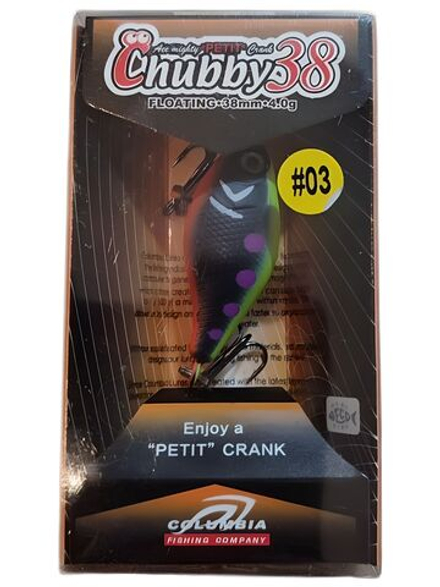 Воблер Columbia Chubby 38F цвет 03 для ловли жереха, голавля, форели и язя