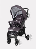 Коляска детская MOWBaby "CROSS" RA080 Carbon