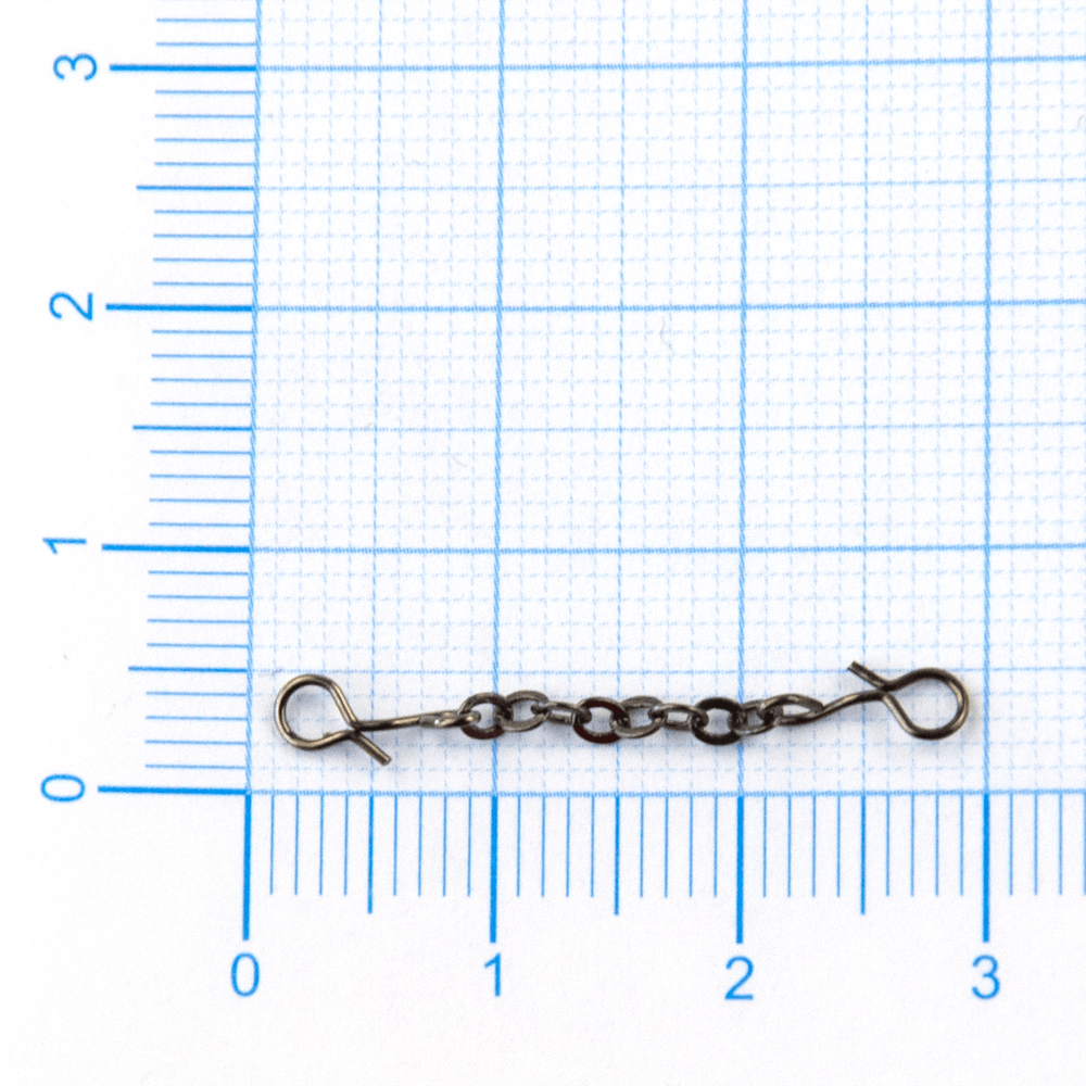 Цепочка с застежками для тройника (30мм, 3кг), 5шт/уп