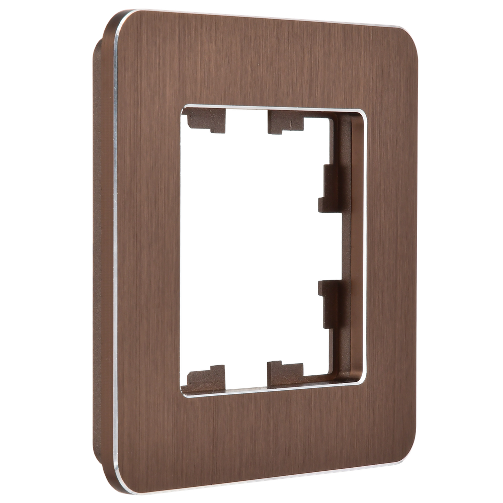 BRITE Рамка 1-местная РУ-1-1-Бр металл коричневый RE AL IEK