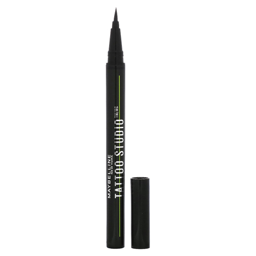 Maybelline, Tattoo Studio, жидкая подводка для глаз Ink Pen, 880 Jet Black, 1 мл (0,03 жидк. унц.)