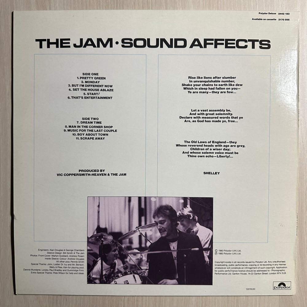 The Jam - Sound Affects (Скандинавия 1984г.)