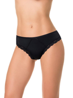 Трусы-бразилианы с пикантной задней частью (Размер: L) (Цвет: черный)