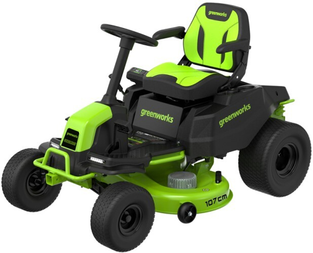 Трактор садовый GREENWORKS GC82LT107 82V, аккумуляторный без АКБ и ЗУ 7404507