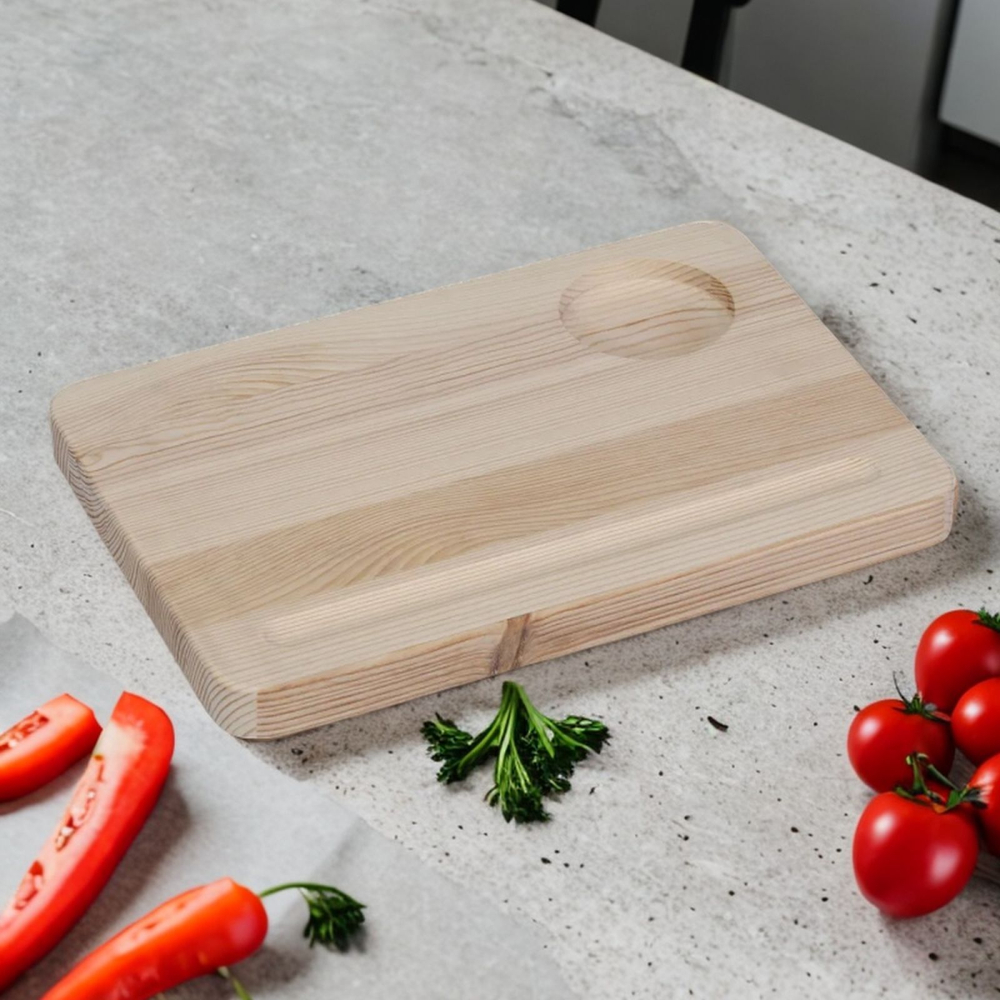 Доски разделочные деревянные Лауро - набор на подставке 3 шт