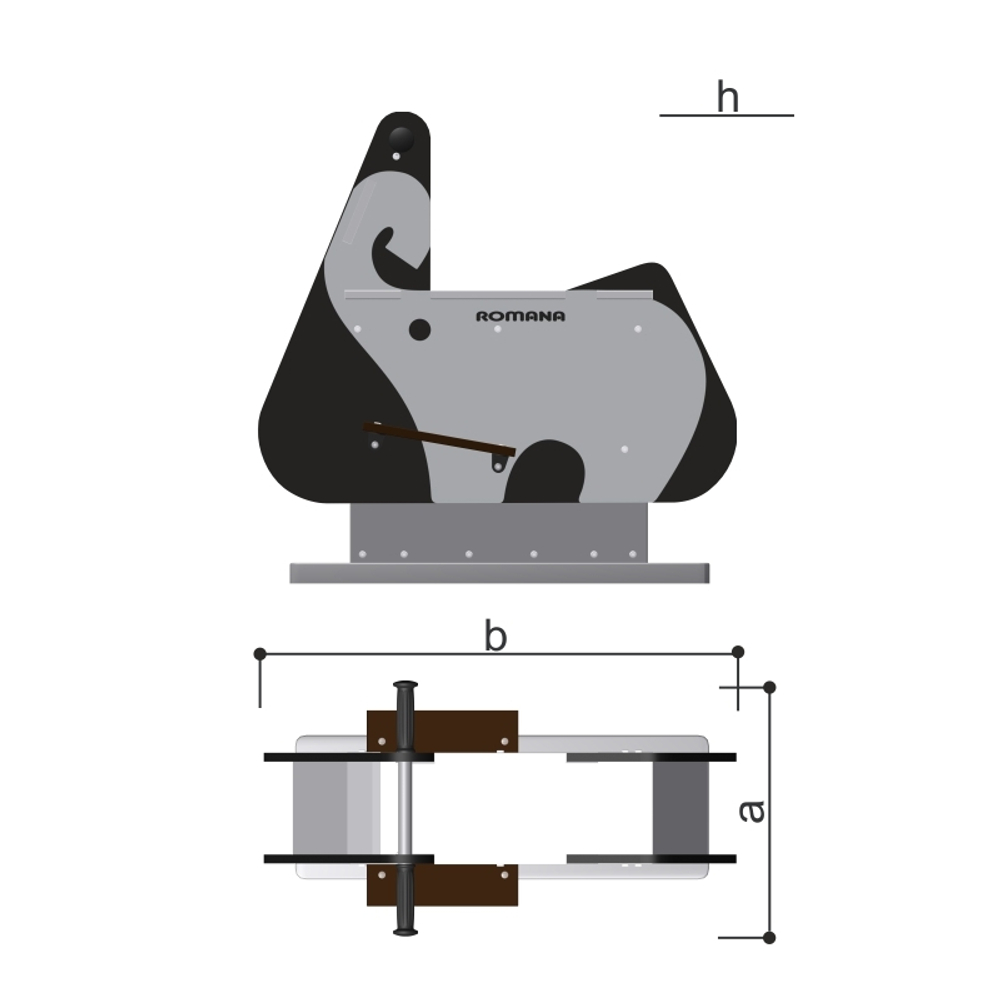 Качалки 1х Romana 108.29.00-05