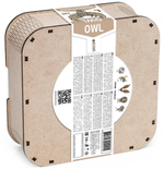 Деревянный, фигурный пазл EWA Мудрая Сова L 40x42 см