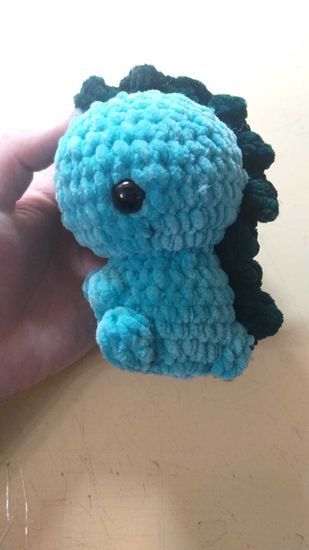 Вязаная игрушка ручной работы "Дракончик"