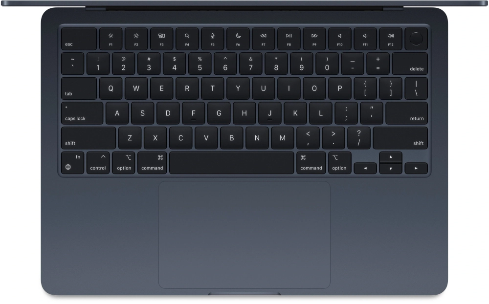 Ноутбук Apple MacBook Air A3113 M3 8 core 8Gb SSD256Gb/8 core GPU 13.6" Liquid Retina (2560x1664) macOS midnight WiFi BT Cam (MRXV3X/A)