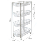 Полка овощная на колесах (4 секции)