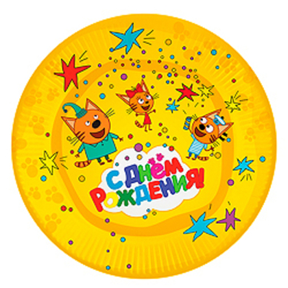 Тарелки (23см) Три Кота ,6шт