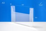 Карман буклетница А3 горизонтальный, акрил 3мм