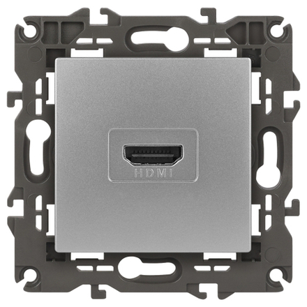14-3114-03 ЭРА Розетка HDMI, IP20, Эра Elegance, алюминий