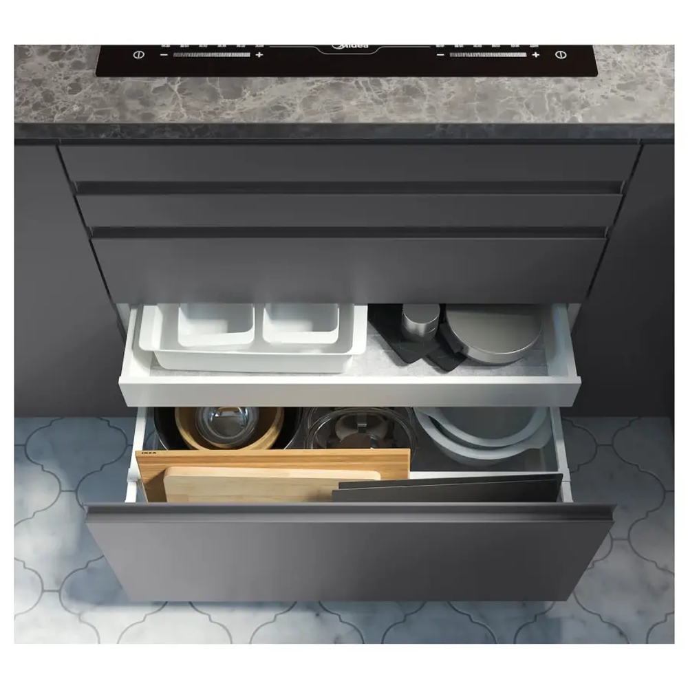 Столешница - IKEA EKBACKEN/ЭКБАККЕН ИКЕА, 246х63,5х2,8 см, темно-серый