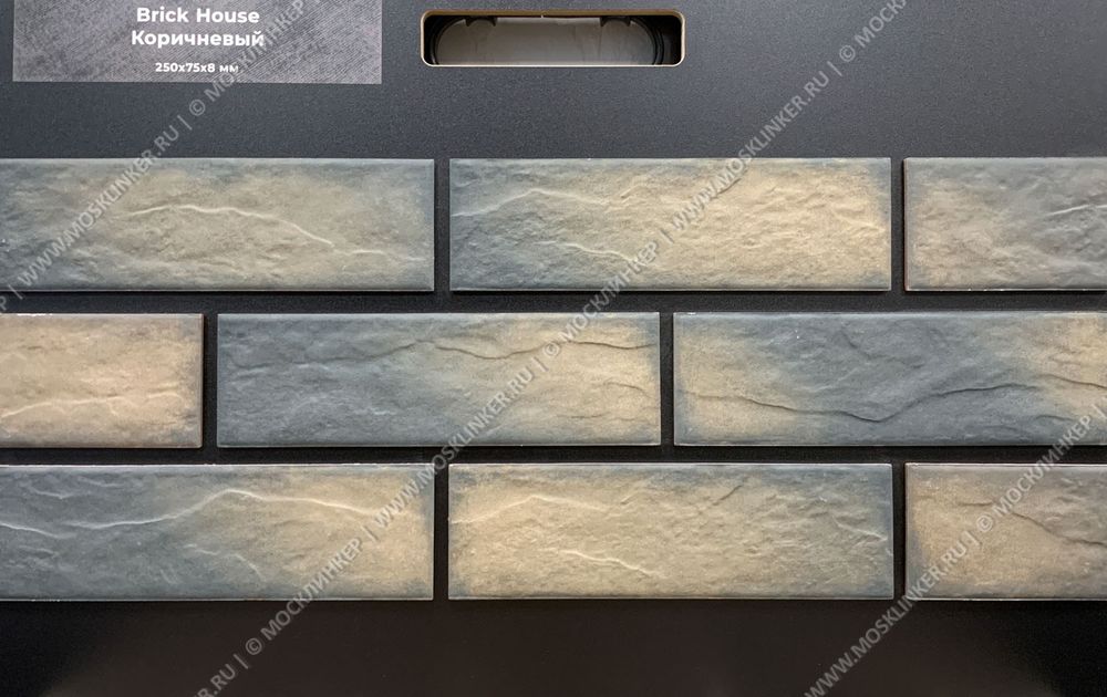 Beryoza Ceramica, Brick House Коричневый, 250x75x7 - клинкерная фасадная плитка