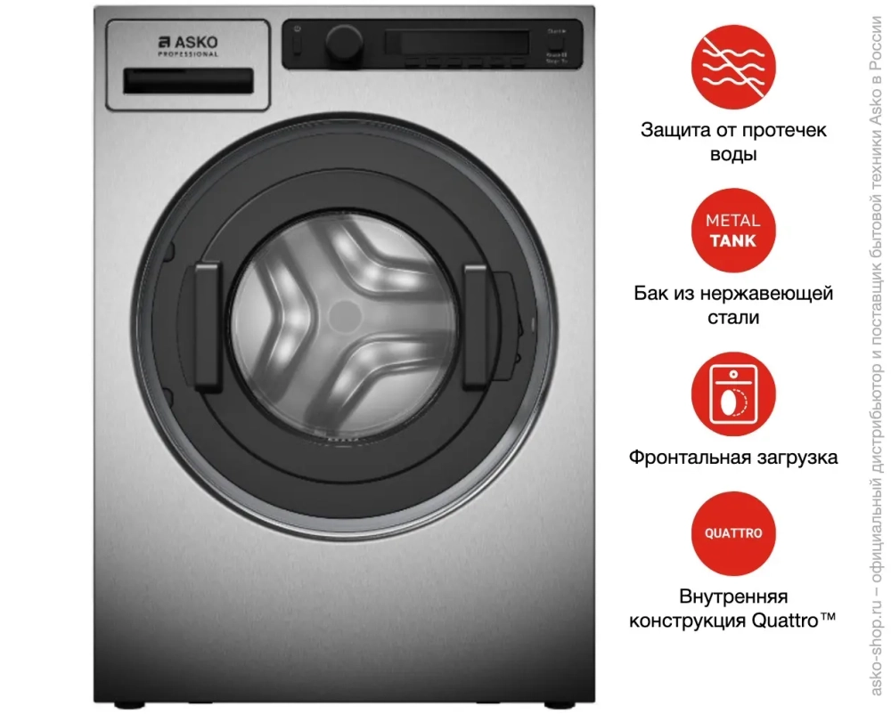 Профессиональная стиральная машина Asko WMC6767VI.S фото 21