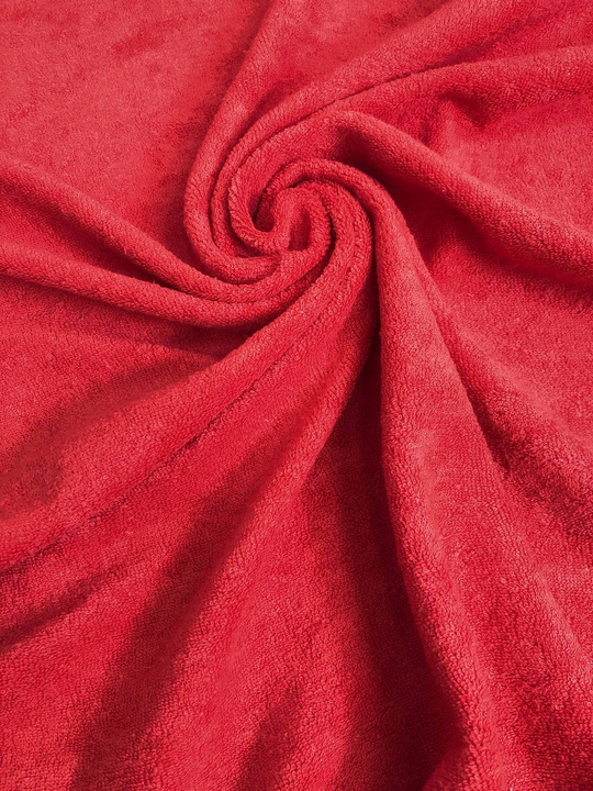 Трикотаж, красный, хлопок махра, хб/пэ VT