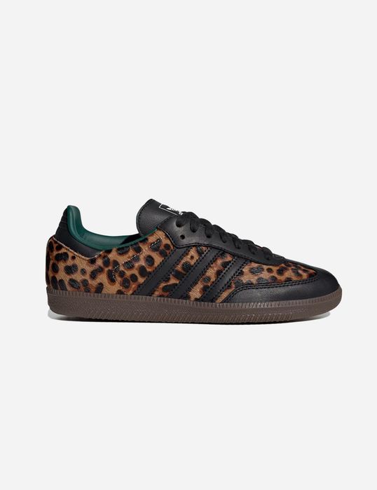 adidas Samba OG Black Green Leopard