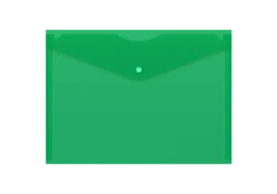 Папка на кнопке A-4 180мк "Б" проз. зеленая PK803