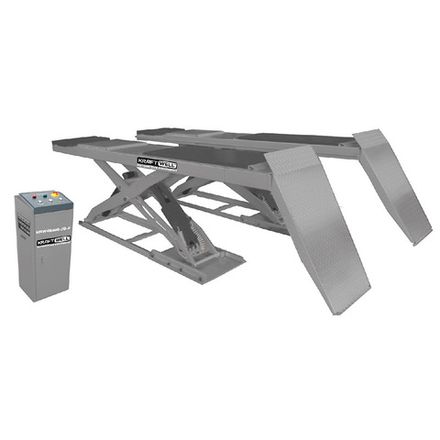 Цена на KraftWell (KRW40WA-JB-F) Подъемник ножничный г/п 4000 кг напольный, платформы для сход-развала