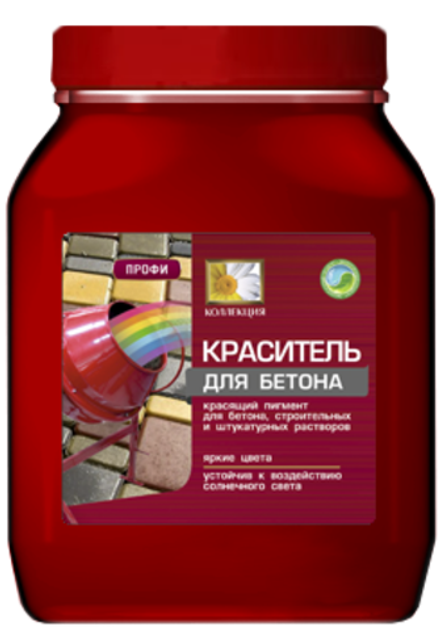Краситель для бетона Коллекция 0,7кг красный (банка) ПЭТ